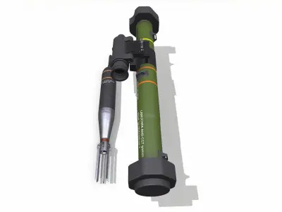RGW 90 Matador Anti Tank Rocket Launcher Low-poly 3D model
