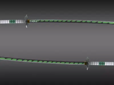 Demon Slayer Sanemi Shinazugawa Nichirin Sword  Low-poly 3D model