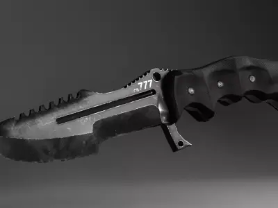 Hand Knife Free 3D model