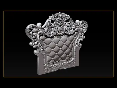 Furniture  wood carving file stl OBJ and ZTL for CNC 3D print model purchase