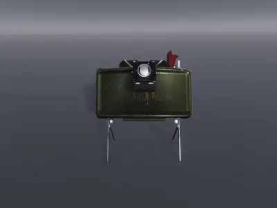 Claymore - M18 Mine Low-poly 3D model