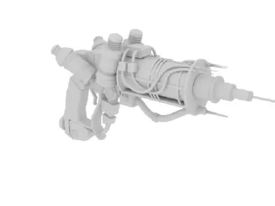  Fallout New Vegas Plasma Pistol 3D model