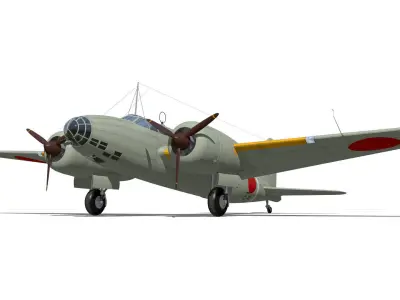  Ki21 Type II Kou Sally 3D model
