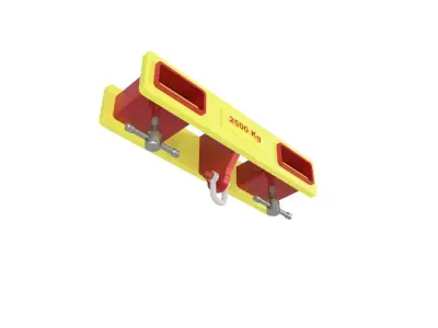 2500 Kg forklift attachment Low-poly 3D model