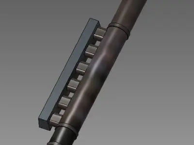 Me-410 B-1 Night exhaust  3D print model