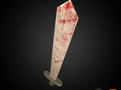 Simple Sword Low-poly 3D model buy