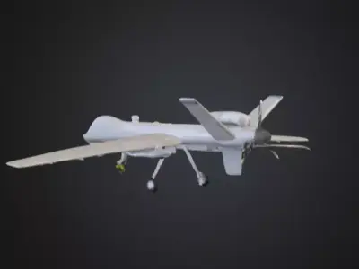 Drone UAV Sky Sentinel Futuristic Low-poly 3D model