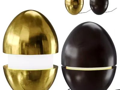 PETIT EGG LAMP by COLIN KING and Zara Home 3D model