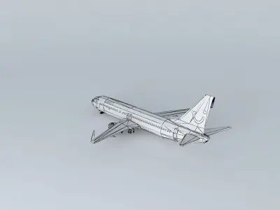 swiss fly 737 800 Free 3D model