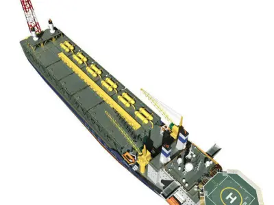 FPSO-vessel hudson oil tanker 3D model
