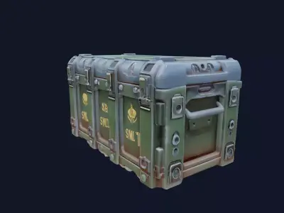 Modular Sci-Fi Supply Crate 3D model