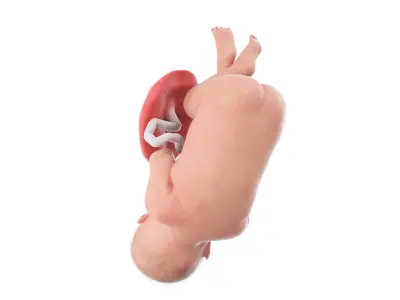 Fetus Anatomy Week 41 Static 3D model
