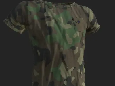 Military T-Shirt 3D model