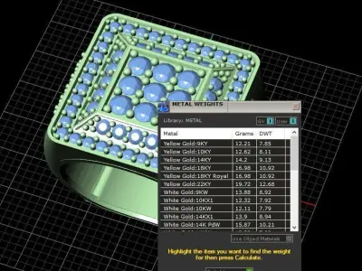 Antique Diamond Ring 3D print model