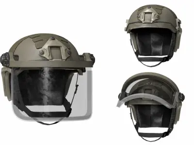 ULBRICHTS F1000H HELMET Low-poly 3D model