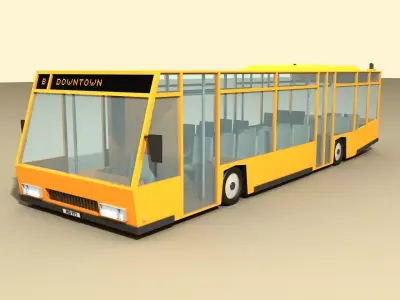 BUS 1 Low-poly 3D model