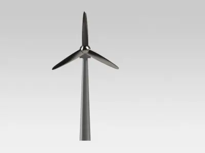 Propeller wind turbine Free 3D model