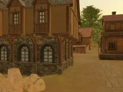 Hazy Village 3D model