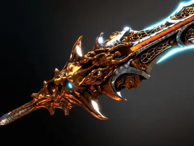 Blade Of Olympus God of war Ragnarok  Low-poly 3D model