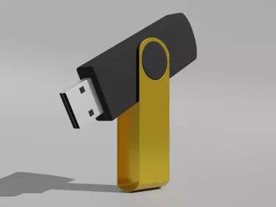 Flash Drive Low-poly 3D model