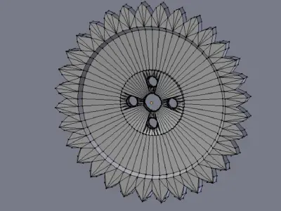 Gear 3D Model wheel Free 3D model