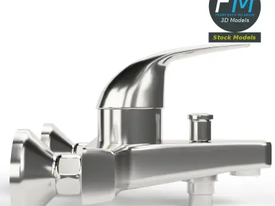 Faucet single lever wall mixer 3D model