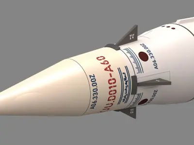 Emad Iranian Ballistic Missile 3d Model 3D model