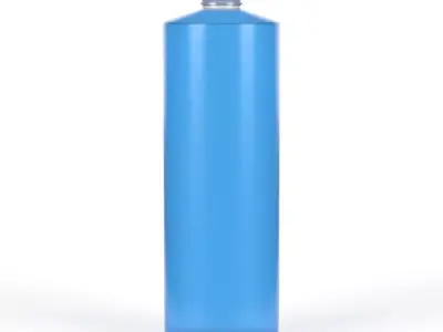32oz HDPE Plastic Cylinder Bottles 3D model