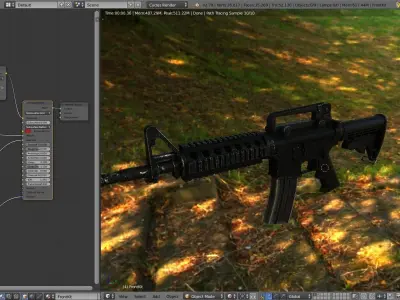 - PBR - M4A1 Crabine Low-poly 3D model