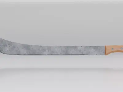 Game Ready Machete - PBR Melee Weapon Low-poly 3D model