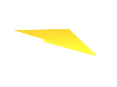 Paper Plane v5 005 Low-poly 3D model