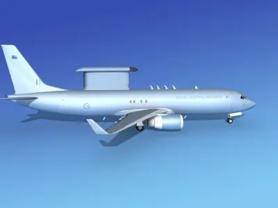 Boeing E-8 Posiedon EAWS RAN 3D model