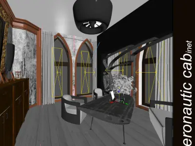 Aeronautic Cab Interior 3D model