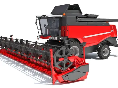 Combine Harvester 3D model 22