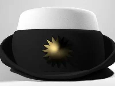 Hat - Peaked Woman 3D model