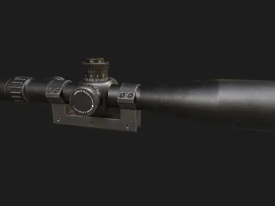 Sniper Scope Game Ready  Low-poly 3D model