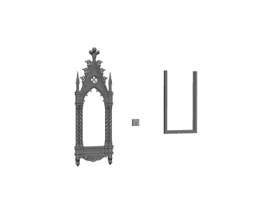 Vintage Frame for mirror 3D print model