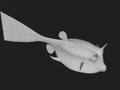 Filefish Low-poly 3D model purchase
