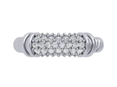 Wedding Art Deco Ring 3D print model