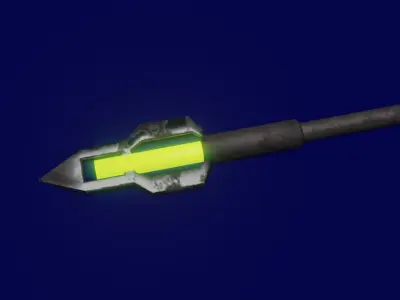 Sci fi bow Low-poly 3D model