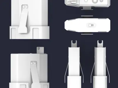  Rifle magazine Low-poly 3D model