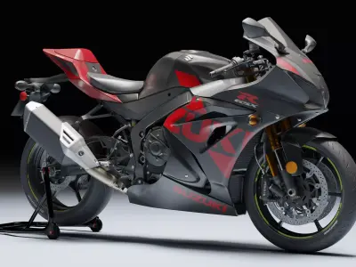 Suzuki GSX R 1000 R 2020 Low-poly 3D model