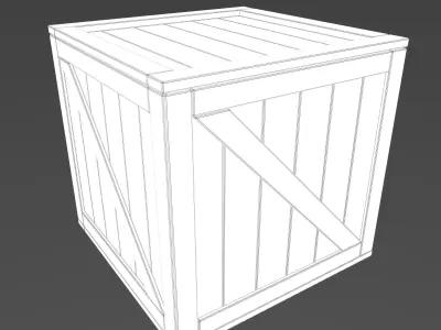 Crates Pack Low-poly 3D model purchase