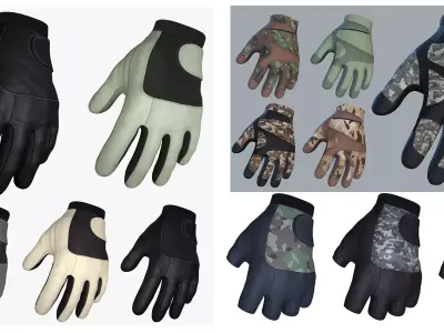 Gloves Full Collection -1 3D Model Pack