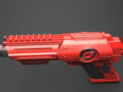3D Blaster gun 3D print model
