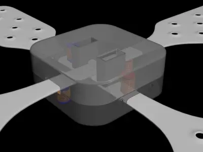 Electric Dragonfly - Solid State Micro Propulsor Unit - Concept 3D model