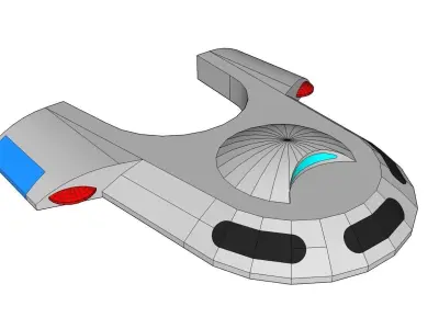 Runabout Concept Free low-poly 3D model