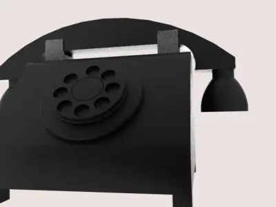 Telephone Rotary Dial Vintages 3D print model