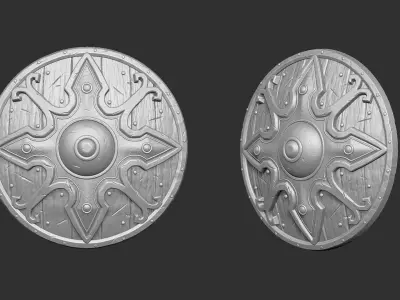 Weapon - Shield Collection High Poly 3D model