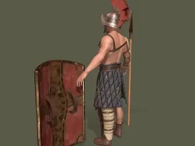 Gladiator  Low-poly 3D model